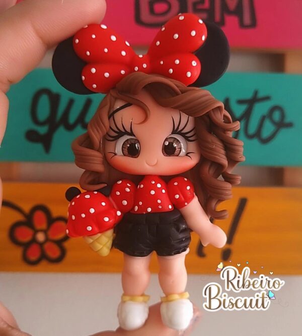 Menina Minnie Vermelha